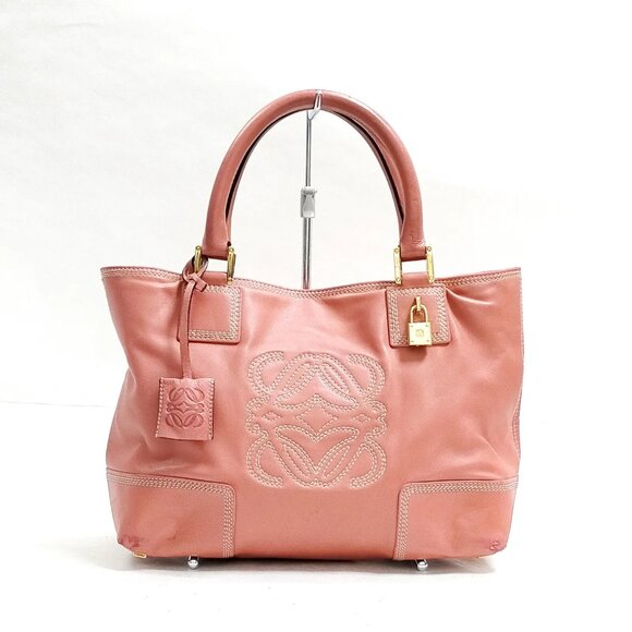 Loewe Handbags - LOEWE Hand Bag Pink Leather 3543920